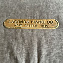 Piano Name Plate