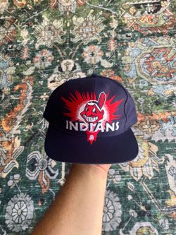 Vintage Cleveland Indians Burst SnapBack