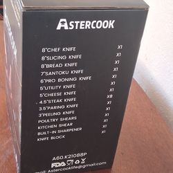 ASTERCOOK  21 Pcs Knife set.NIB $30.00 OBO