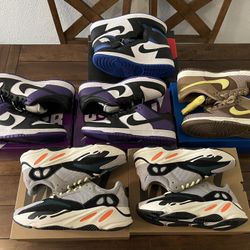 Jordan 1 Yeezy Wave runners Dunks SBs