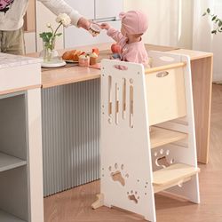Toddler Tower,Height-Adjustable Step Stool