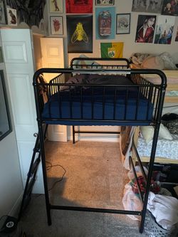 Twin Size Loft Bed with Mattress
