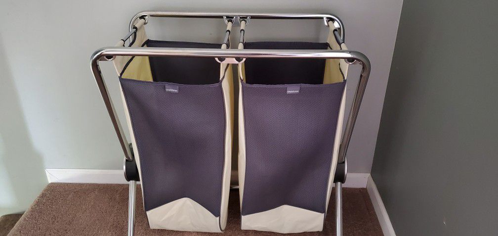 Lower Price! Simple Human Double X-Frame Laundry Hamper Basket