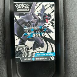 New Sealed Pokémon, Scarlett & Violet, Black Bolt Booster Bundle Of Six Packs