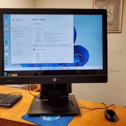 HP Business All-in-One Computers: EliteOne 800, 23.5" Display Screen, Fast  i5, 8GB RAM, 600GB SSD, 5G-WiFi, Win10Pro, office