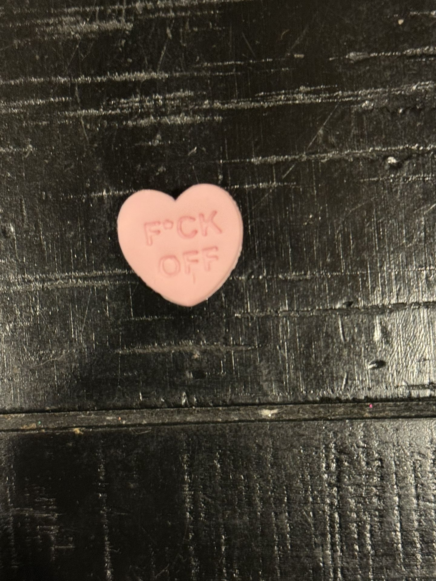 Light Pink “fuck off” Croc Charm 