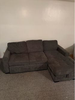 Navy Blue / Gray Couch