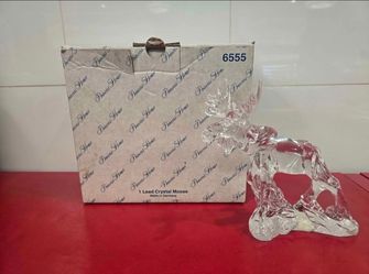 Vintage Princess House Crystal Moose