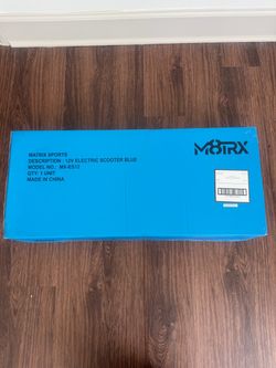 M8TRX 12V Electric Scooter - Blue - Kids Ages 6-12 - NEW IN BOX