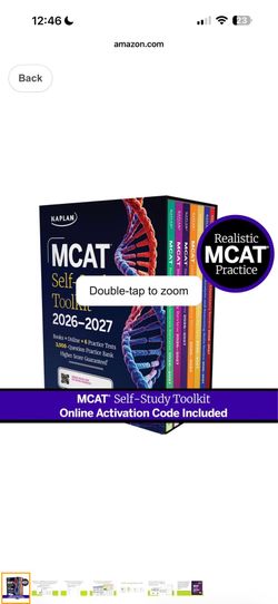 MCAT self study books unopened un used