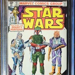 Star Wars #42 Newsstand 1st Boba Fett In Comics CGC 8.5 WHITE PAGES 