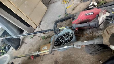 $40 for a Husqvarna weed eater and a Troy-Bilt as is you can have both of them
