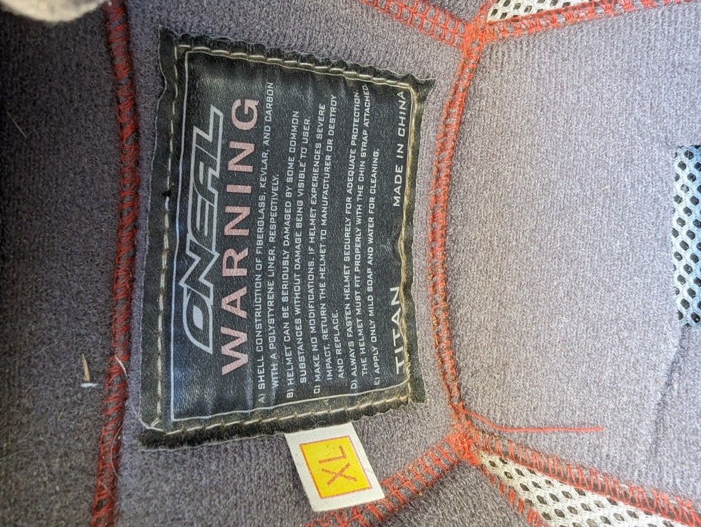 Oneal Riding Helmet Sz XL. LOCATED IN WASCO