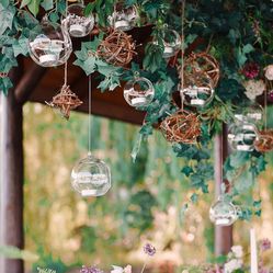 11 Glass Hanging Globes