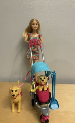 Barbie Stroll 'n Play Pups Set