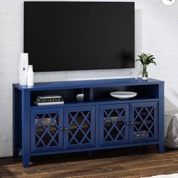 Better Homes & Gardens Trellis TV Stand for TVs up to 65", navy  