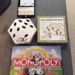 Lot of 2 Board Games Yahtzee Free For All Domino’s Barely Used