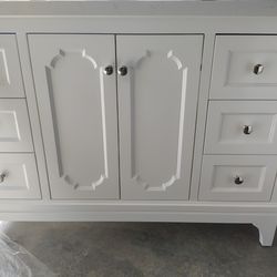 48" Beautiful White Bathroom Vanity