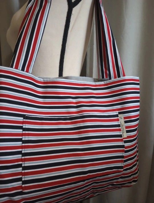 Striped Tote Bag