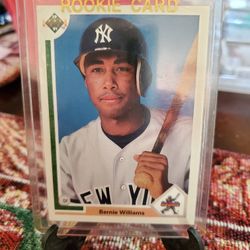 Bernie Williams 1991 Upper Deck Rookie Baseball Card 