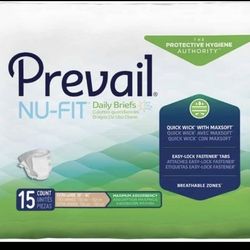Brand New 8 Packages Of Prevail Adult Diapers / Depends  Still Sealed Never Open .