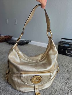 Michael Kors Metallic Gold Hobo Shoulder Bag