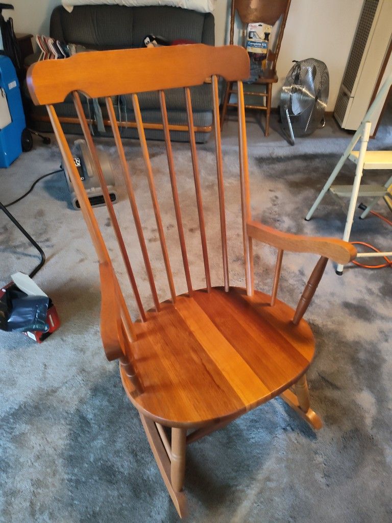 Wooden Rocking Chair, Real Wood