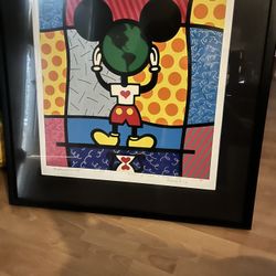 Romero Britto “Mickey / World” Artist Proof (AP)