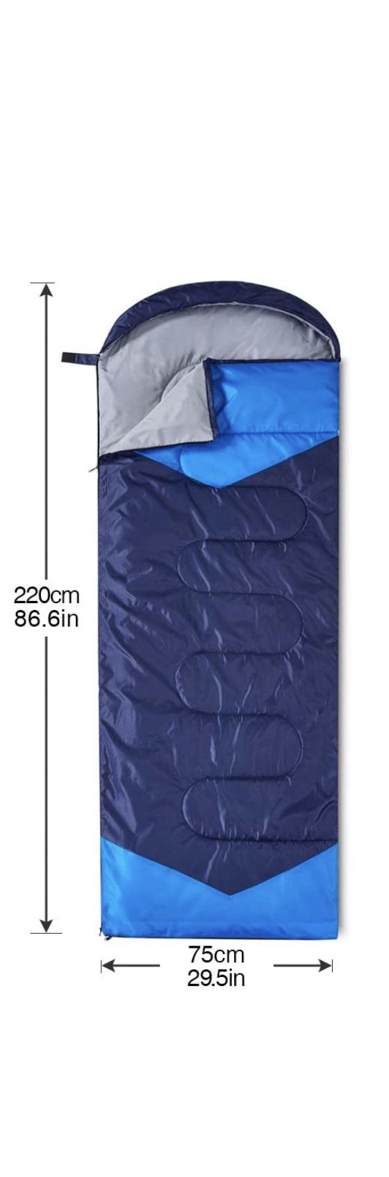 Oaskys Double Sleeping Bag for Camping Waterproof Sleeping Bags for Adults no pillow