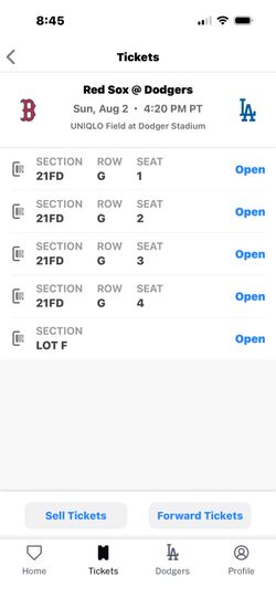 Red Sox vs Dodgers Tickets – Aug 2