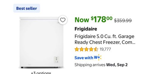 Frigidaire 5.0 Cu. Ft. Chest Freezer
