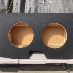 black 12" dual sealed sub box, fits 93-02 chevy camaro