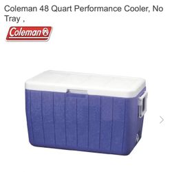 Coleman 48 Quart Performance Cooler Blue