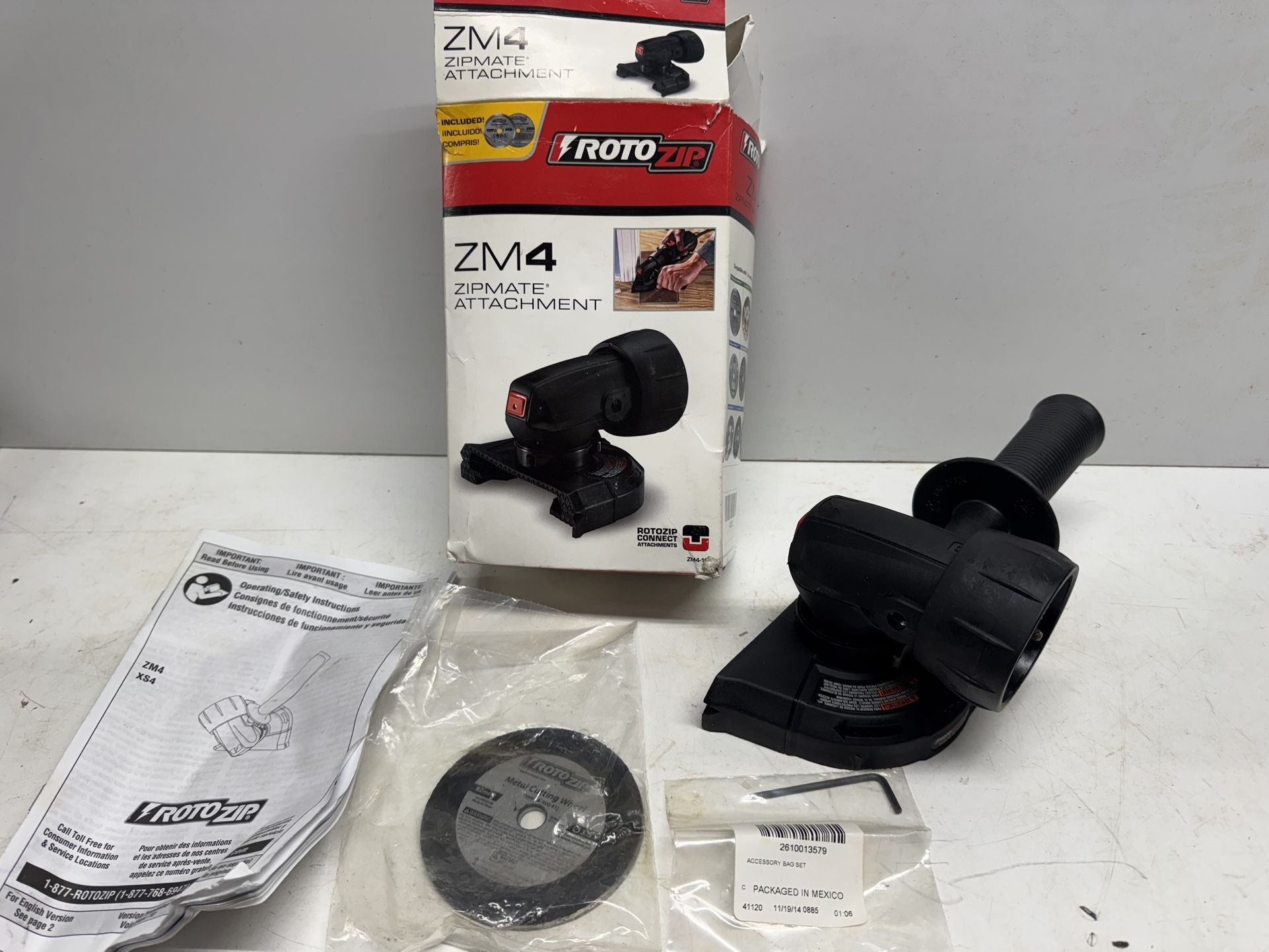 (2) New RotoZip ZM4 Zipmate Attachment . $10 Each. Pick Up Only