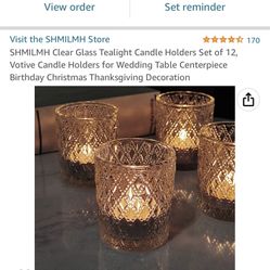 Set Of 12 Votive Candles 