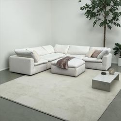 FREE DELIVERY - White Cloud Couch