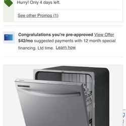 Brand New In Box: Samsung Top Control 24-in Built-In Dishwasher (Stainless Steel) ENERGY STAR, 55-dBA