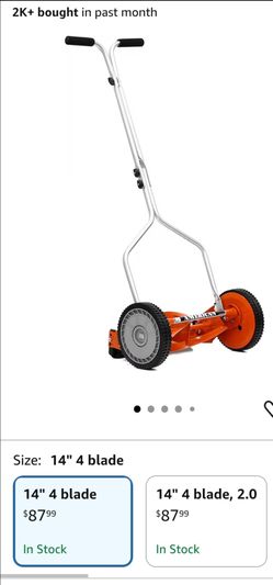 American Lawn Mower Company 1204-14 14-inch, 4-blade push reel lawn mower.