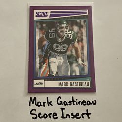 Mark Gastineau New York Jets All-Pro DE Score Short Print Insert Card. 