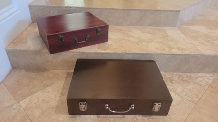 Vintage wood boxes