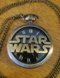 New Star Wars OR Star Trek quartz pocket watch choose one