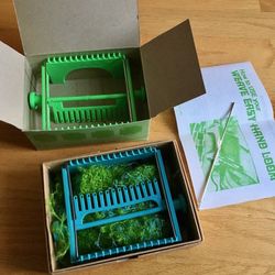 Lot of 2 Vintage Weave Easy Hand Looms Blue Green