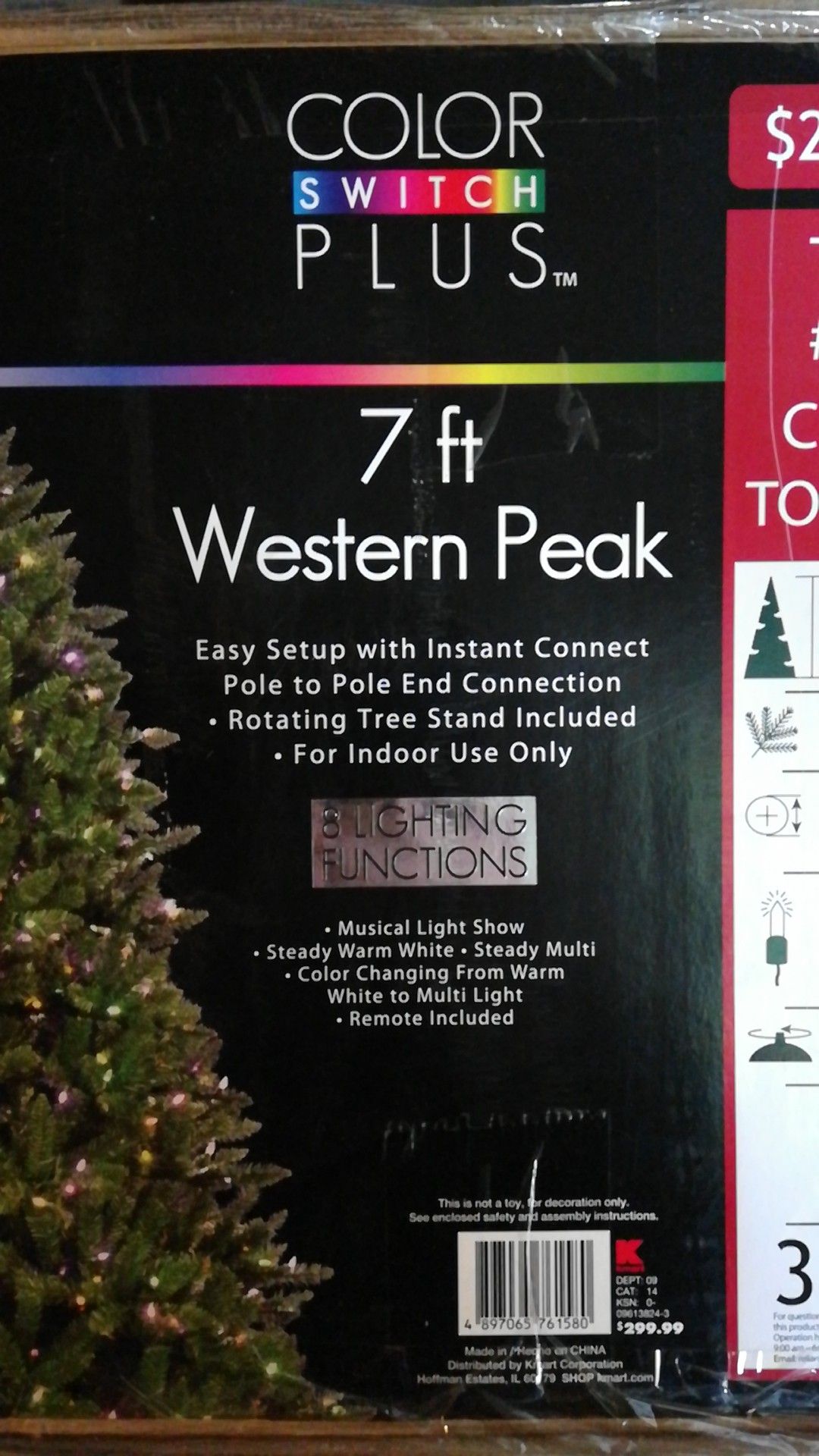 7 ft Western Peak Color Switch Plus Christmas tree for Sale in Phillips  Ranch, CA - OfferUp