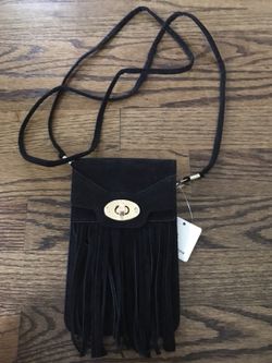 Cute crossbody with 2 pockets purse for cell, money and cards