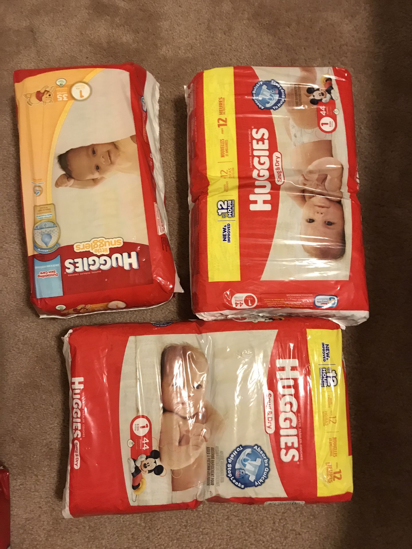 Huggies diapers all sizes $6 ea new