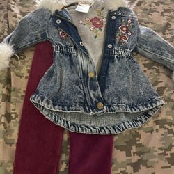 3 Piece Baby Out Fit 