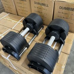 70LB Adjustable Dumbbells New