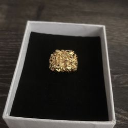 16mm Gold (FILLED) Nugget Ring
