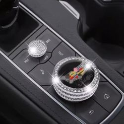 Bling Crystal Metal Car Decorative for Cadillac 