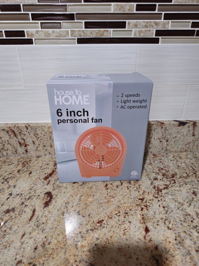 House To Home 6 Inch Personal Fan